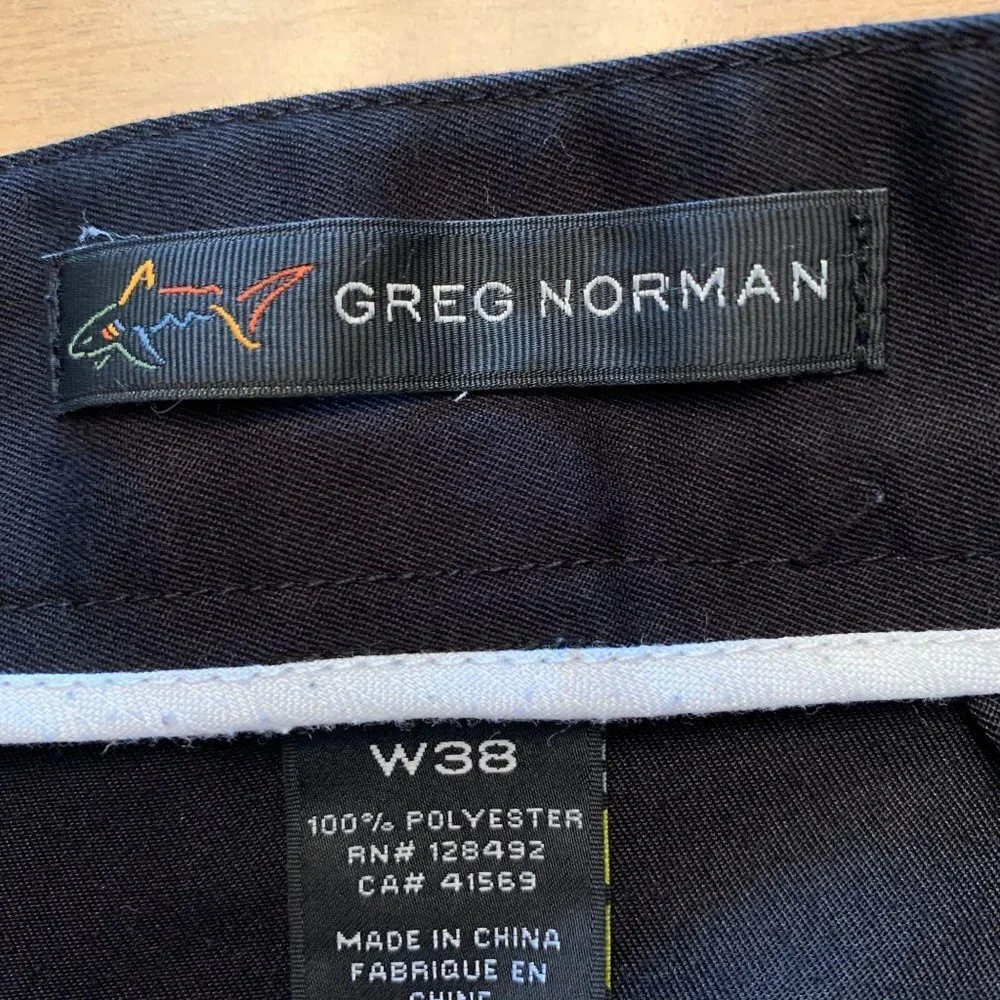 Greg Norman Mens SZ 38 Short Black 4 pockets